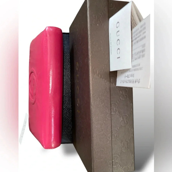 SOLD!!! Stunning Gucci Soho Zip Around Pink Leather Wallet COA and Original Box - Picture 6 of 16